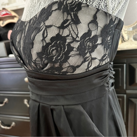 Fab’rik Ruby Rox Black Lace Bodice Strapless LBD with Pockets Size 9 (EUC) - Picture 7 of 15